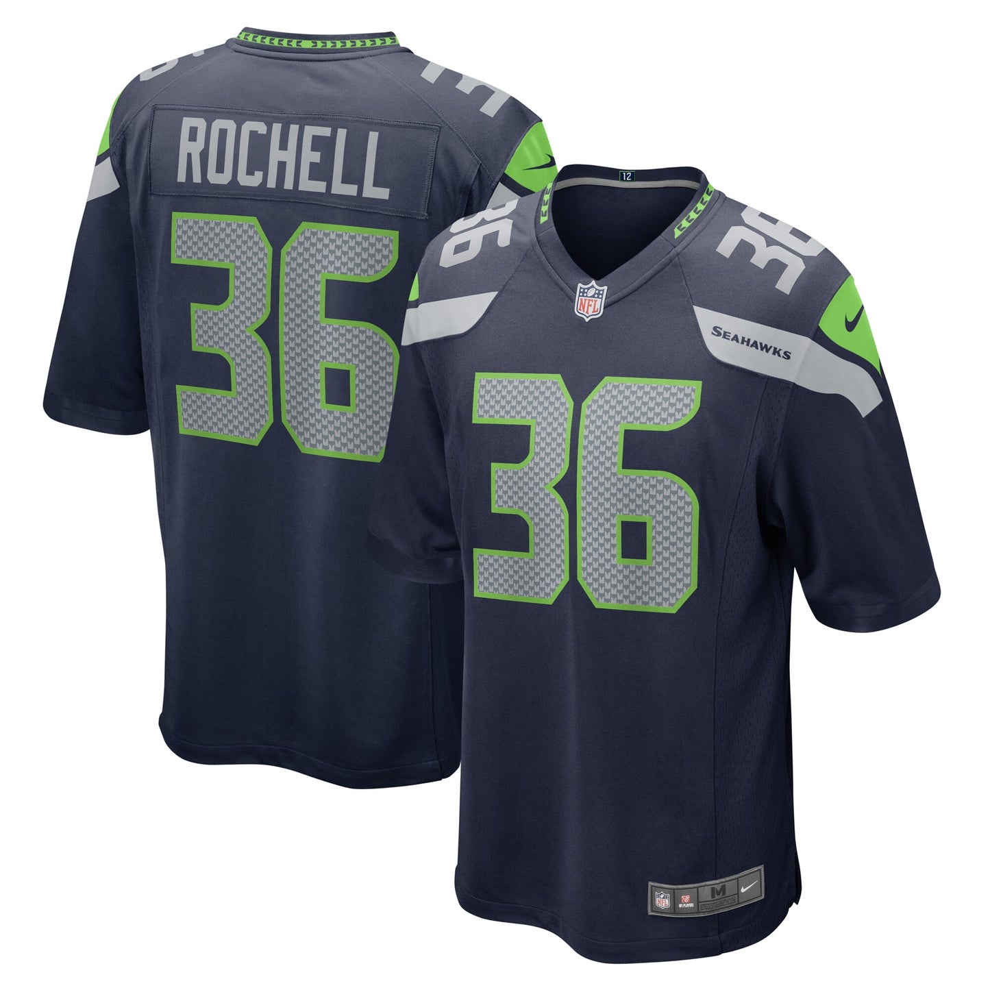 Robert Rochell Seattle Seahawks Nike Team Game Jersey - College Navy