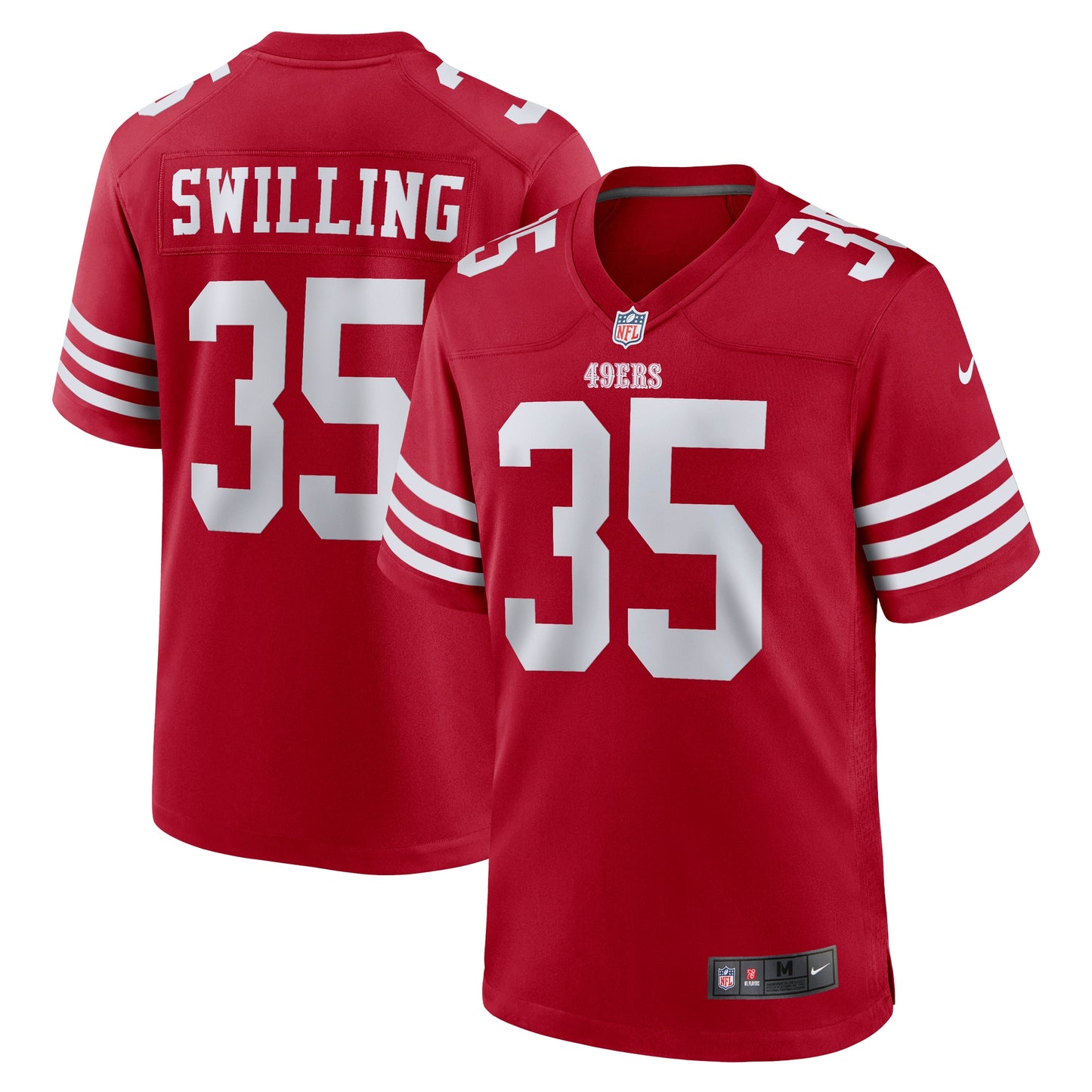 Tre Swilling San Francisco 49ers Nike Team Game Jersey - Scarlet