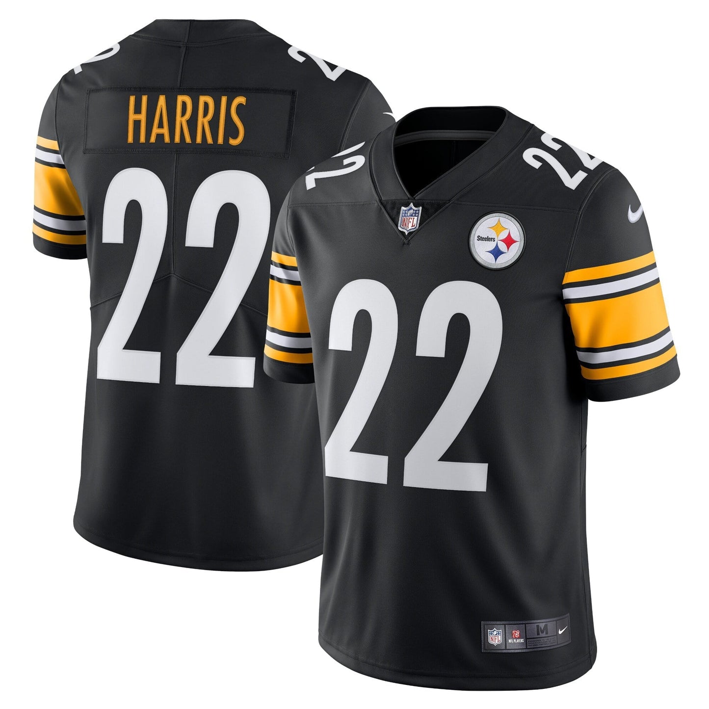 Men's Nike Najee Harris Black Pittsburgh Steelers Vapor Limited Jersey