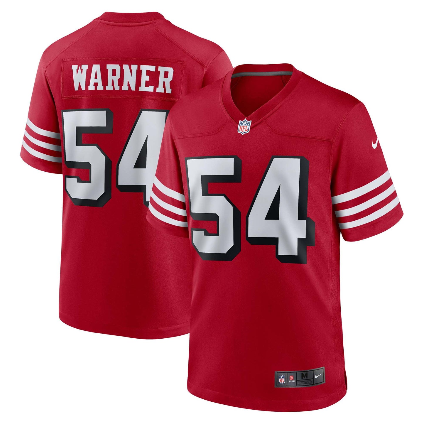 Men's Nike Fred Warner Scarlet San Francisco 49ers Alternate Game Jersey