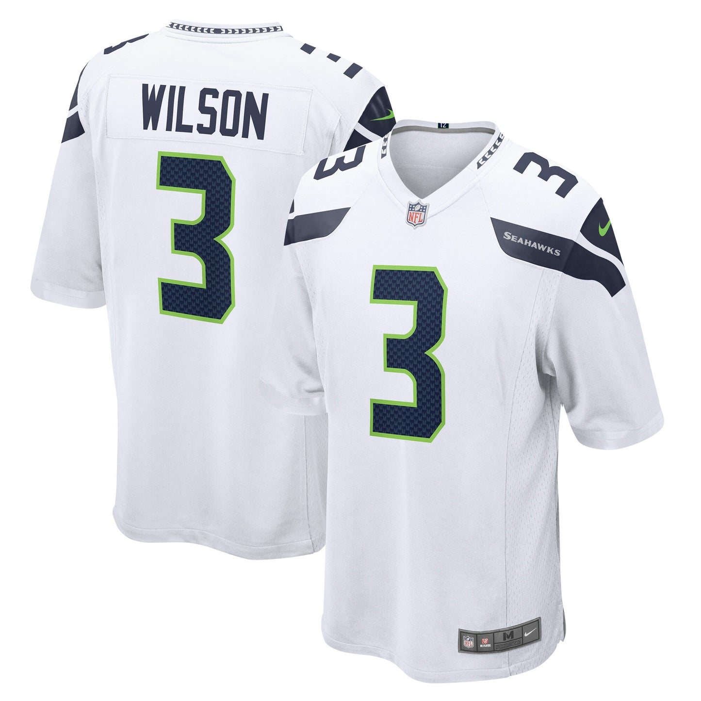 Russell Wilson Seattle Seahawks Nike Away Game Jersey - White