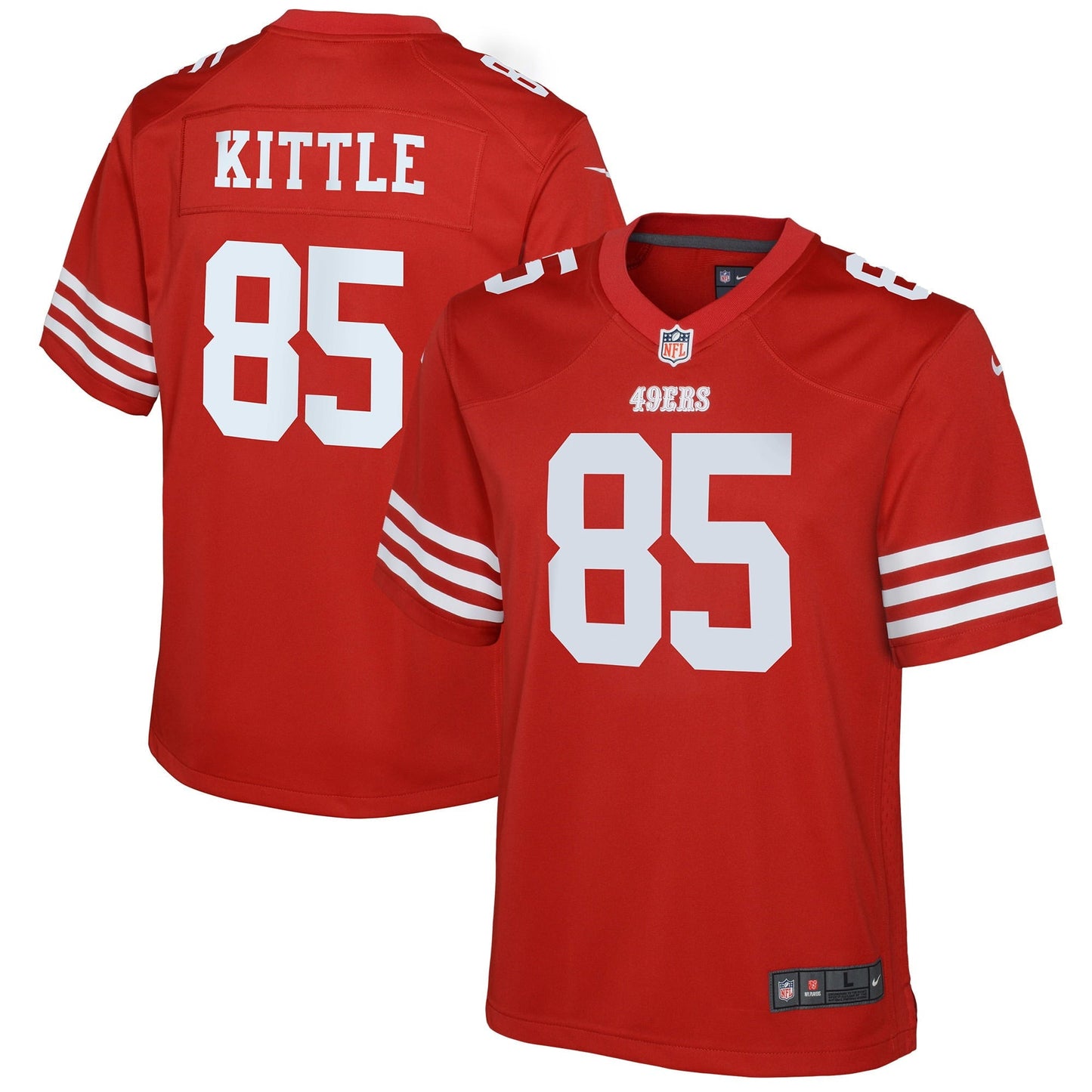 Youth Nike George Kittle Scarlet San Francisco 49ers Game Jersey