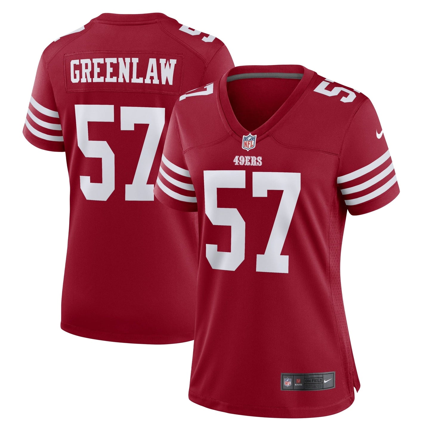 Women's Nike Dre Greenlaw Scarlet San Francisco 49ers Home Game Player Jersey