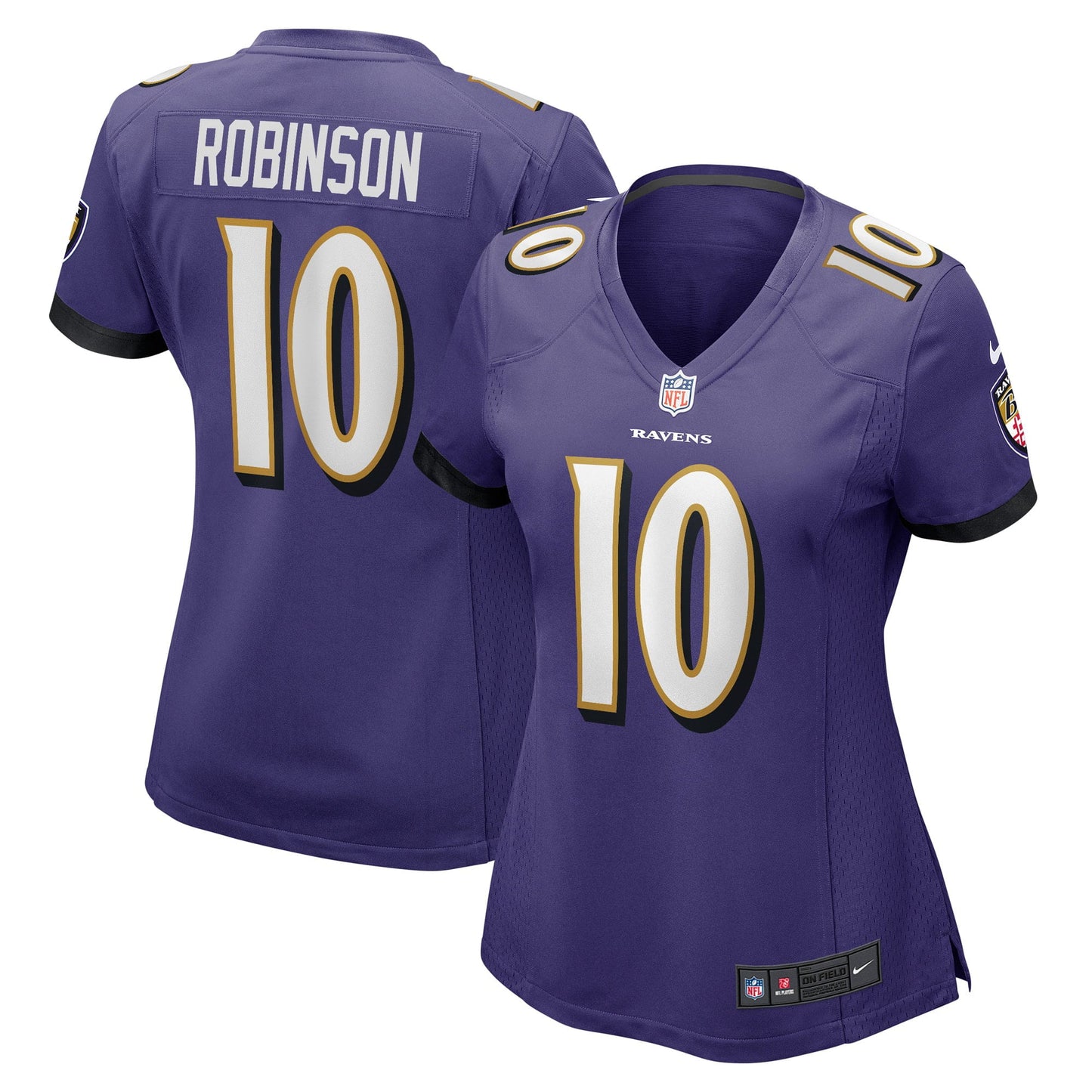 Women's Nike Demarcus Robinson Purple Baltimore Ravens Game Player Jersey