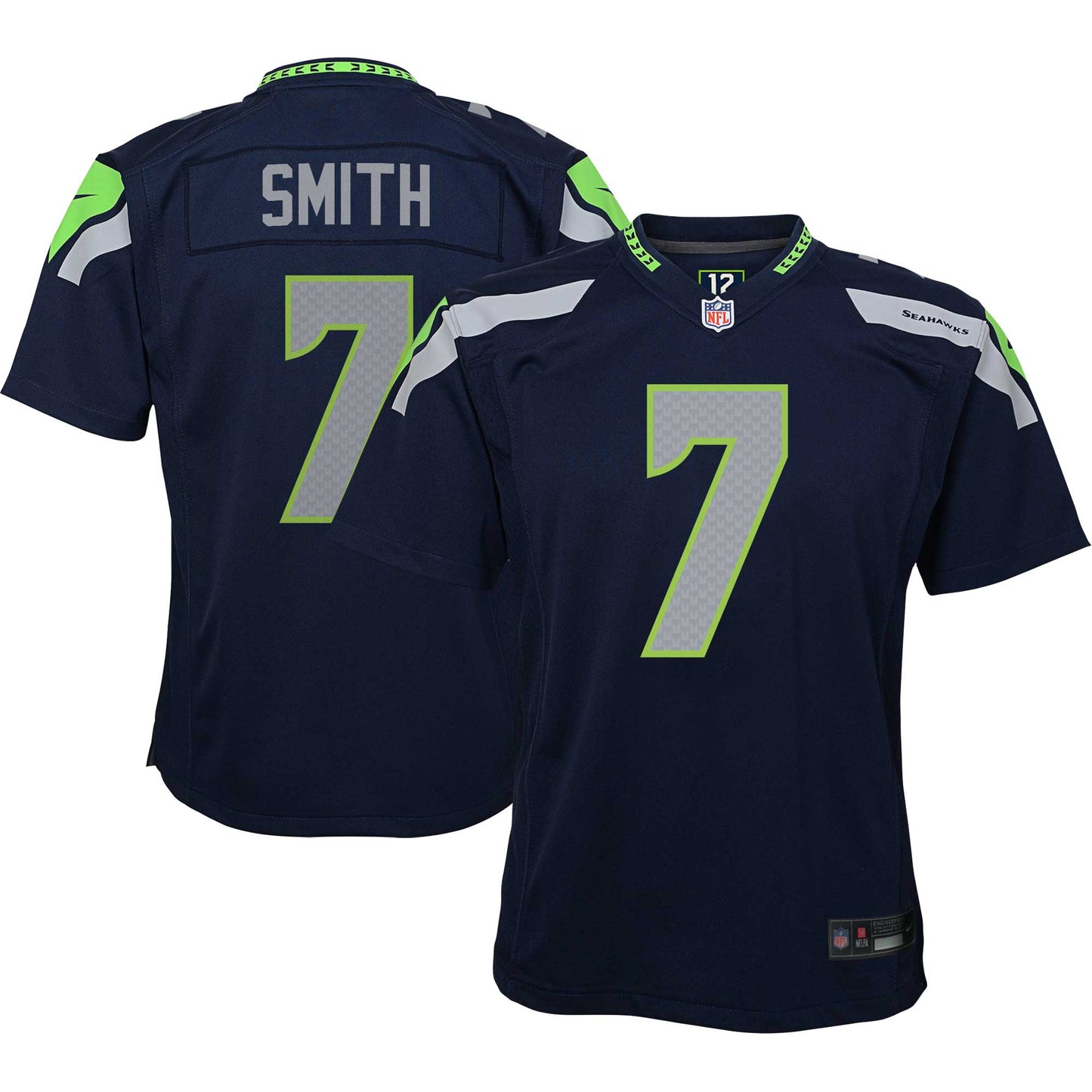 Geno Smith Seattle Seahawks Nike Youth Game Jersey - Navy