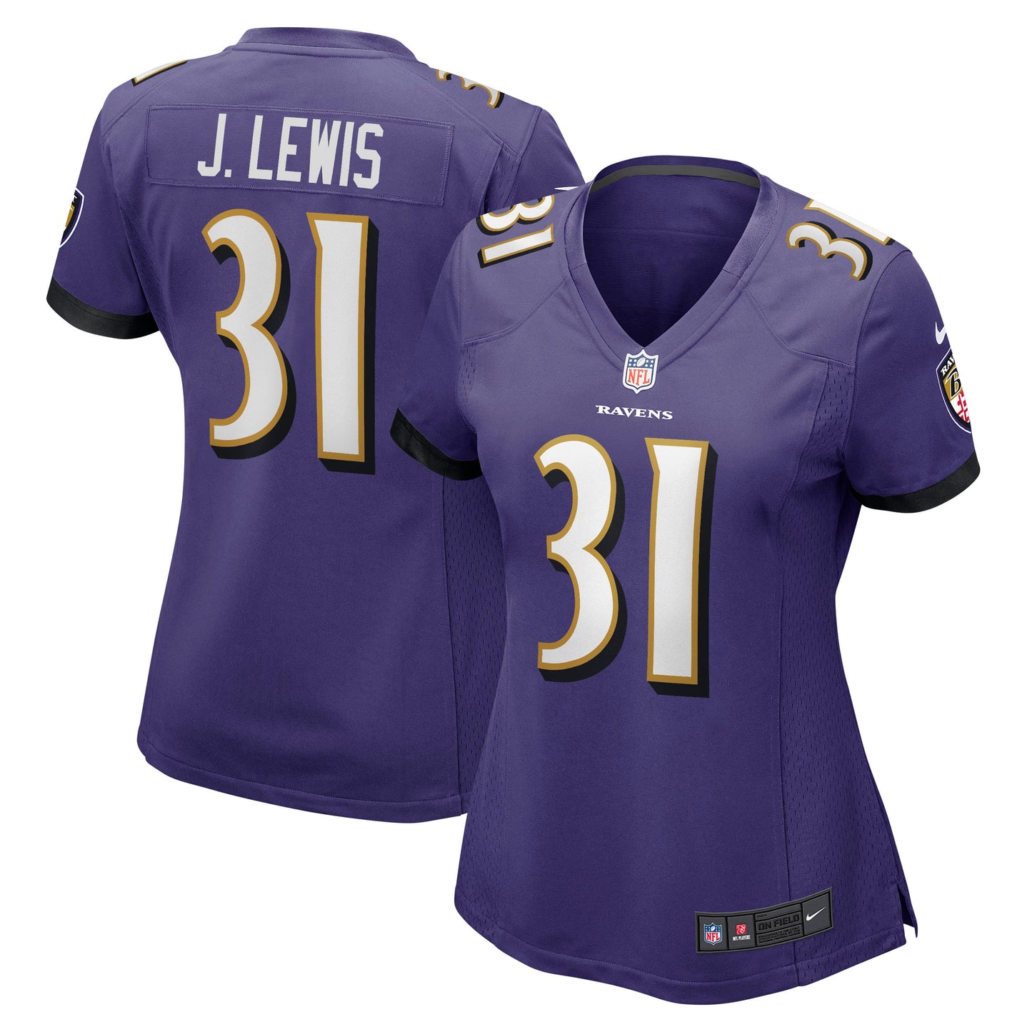 Jamal Lewis Baltimore Ravens Nike Women's Game Retired Player Jersey - Purple