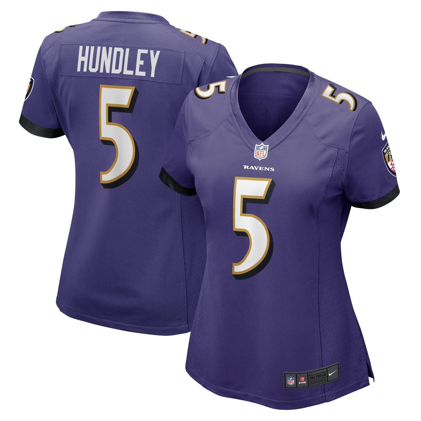 Women's Nike Brett Hundley Purple Baltimore Ravens Home Game Player Jersey