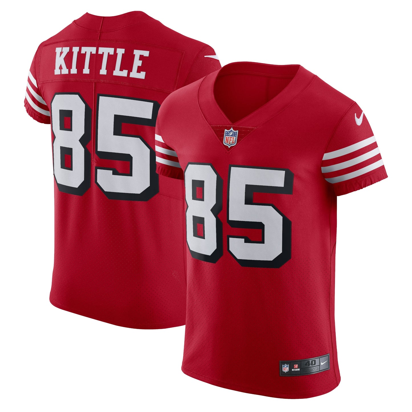 George Kittle San Francisco 49ers Nike Alternate Vapor Elite Jersey - Scarlet