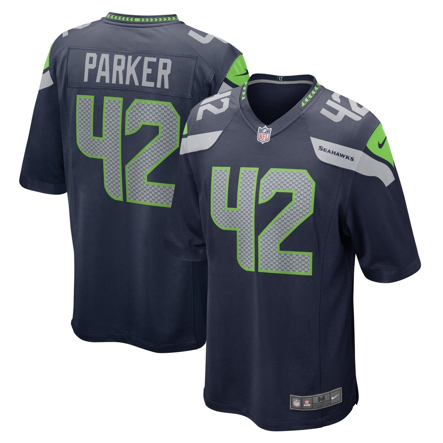 Men's Nike Steven Parker College Navy Seattle Seahawks Home Game Player Jersey