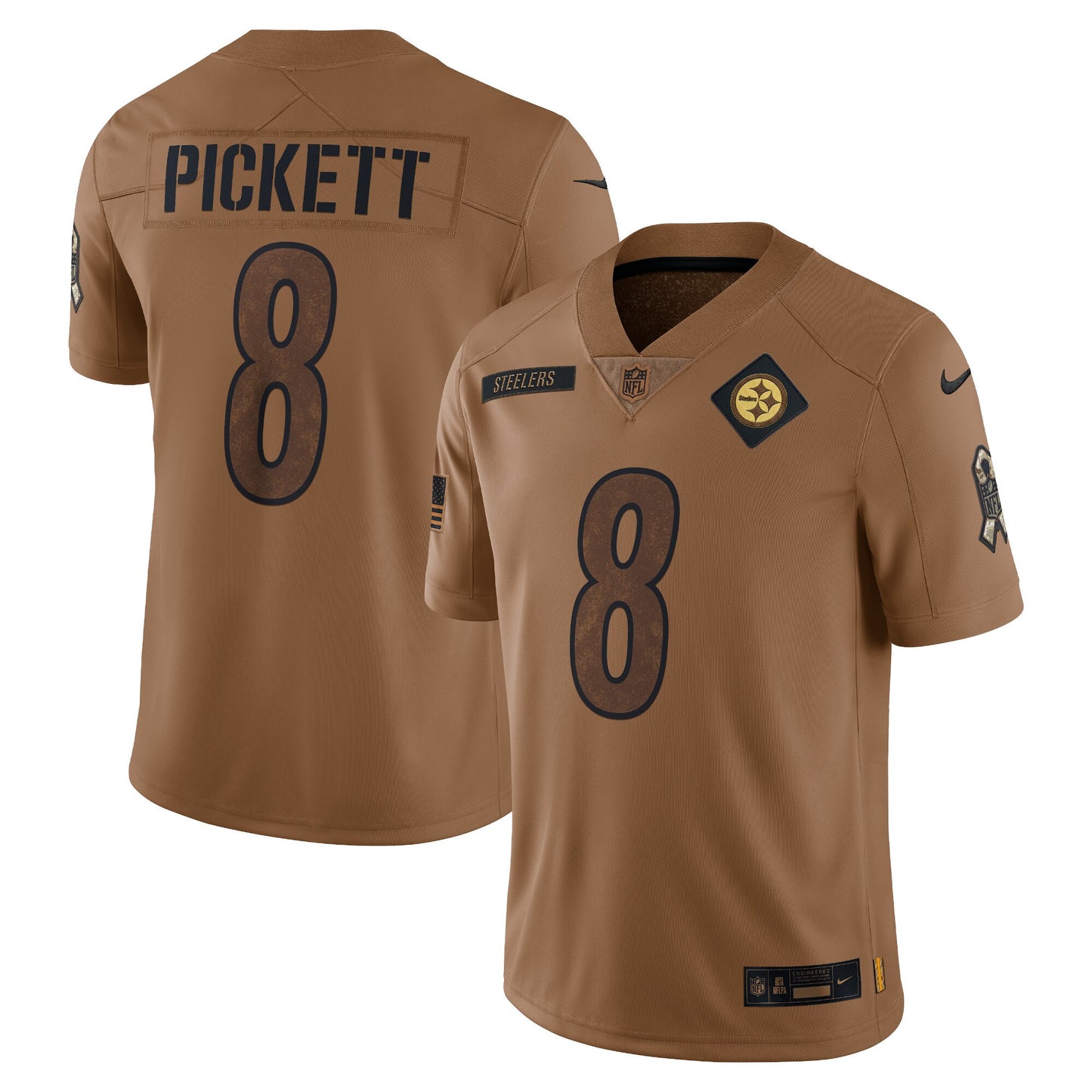 Kenny Pickett Pittsburgh Steelers Nike 2023 Salute To Service Limited Jersey - Brown