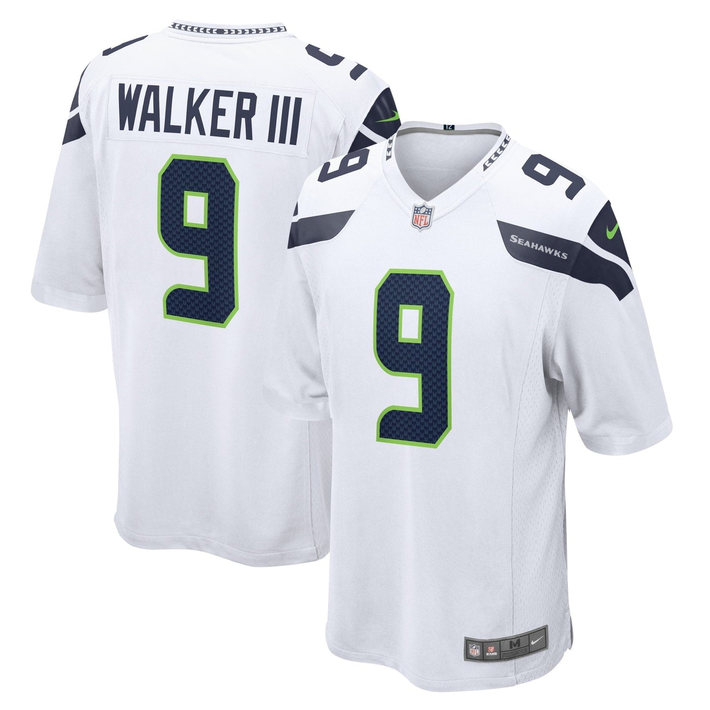 Men's Nike Kenneth Walker III White Seattle Seahawks Away Game Player Jersey
