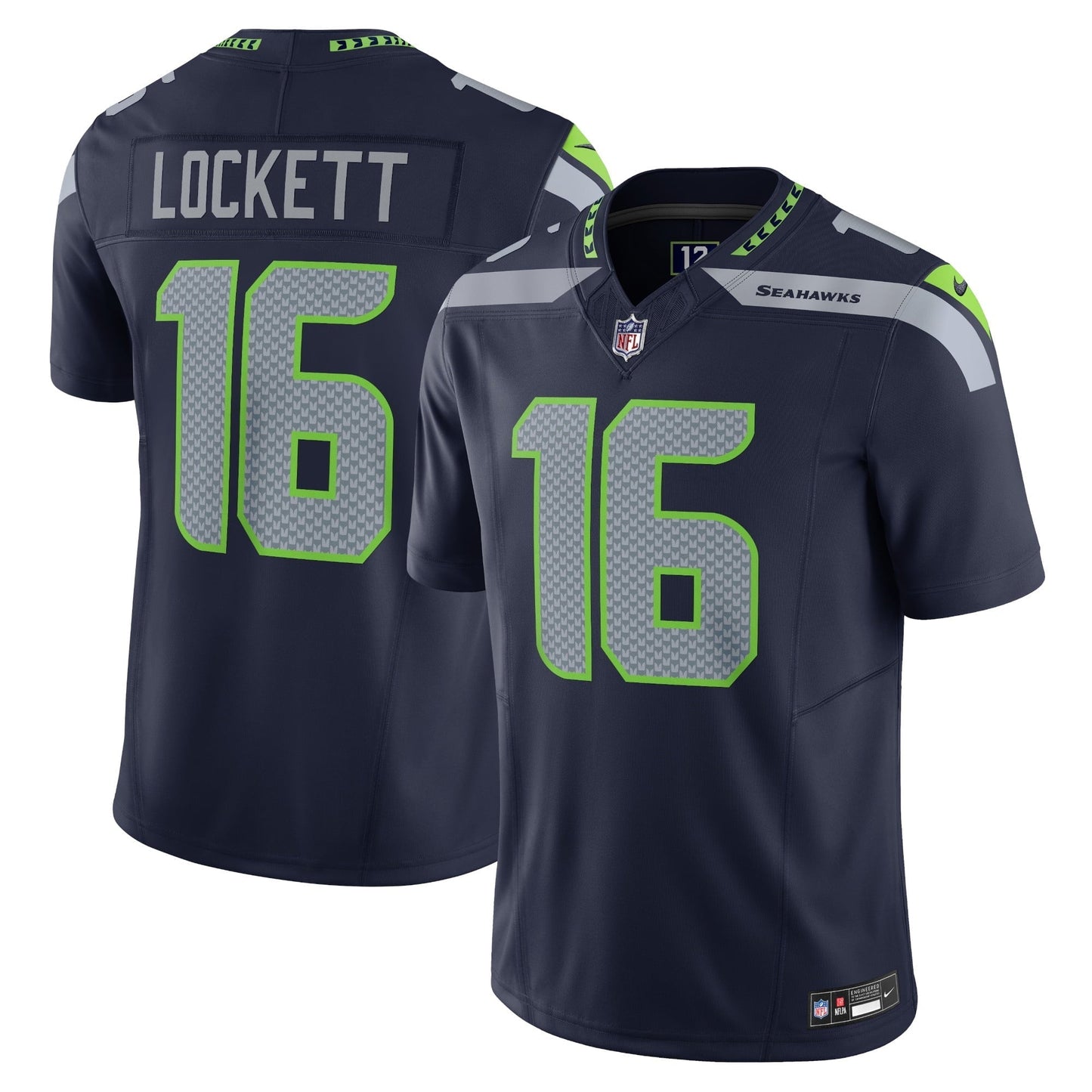 Men's Nike Tyler Lockett College Navy Seattle Seahawks Vapor F.U.S.E. Limited Jersey