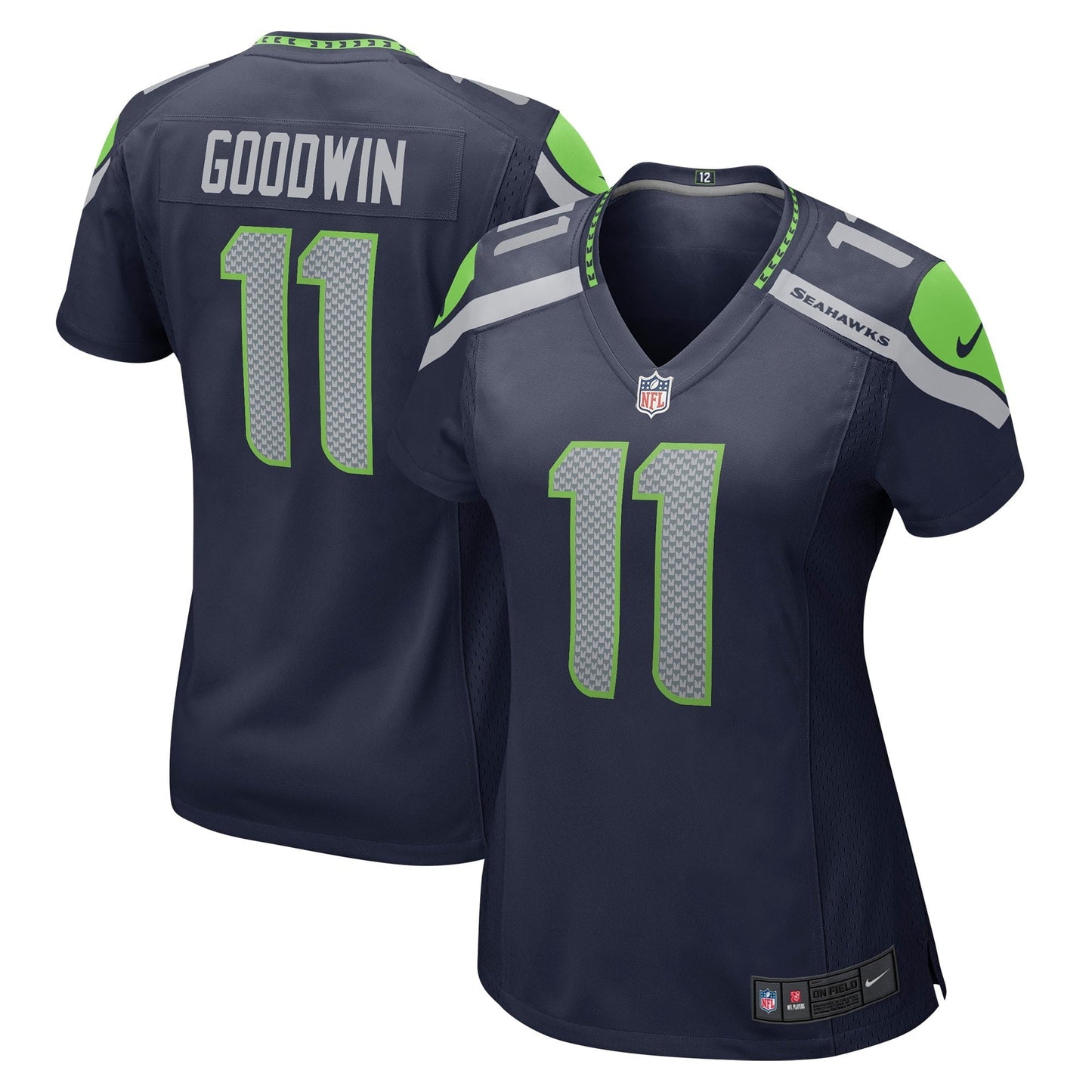 Women's Nike Marquise Goodwin College Navy Seattle Seahawks Home Game Player Jersey