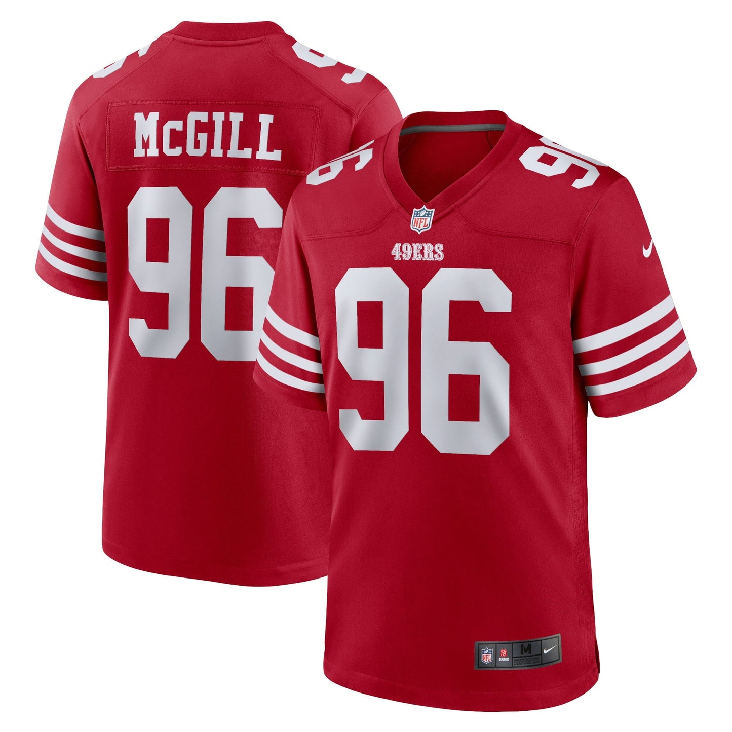 Men's Nike T.Y. McGill Scarlet San Francisco 49ers Home Game Player Jersey