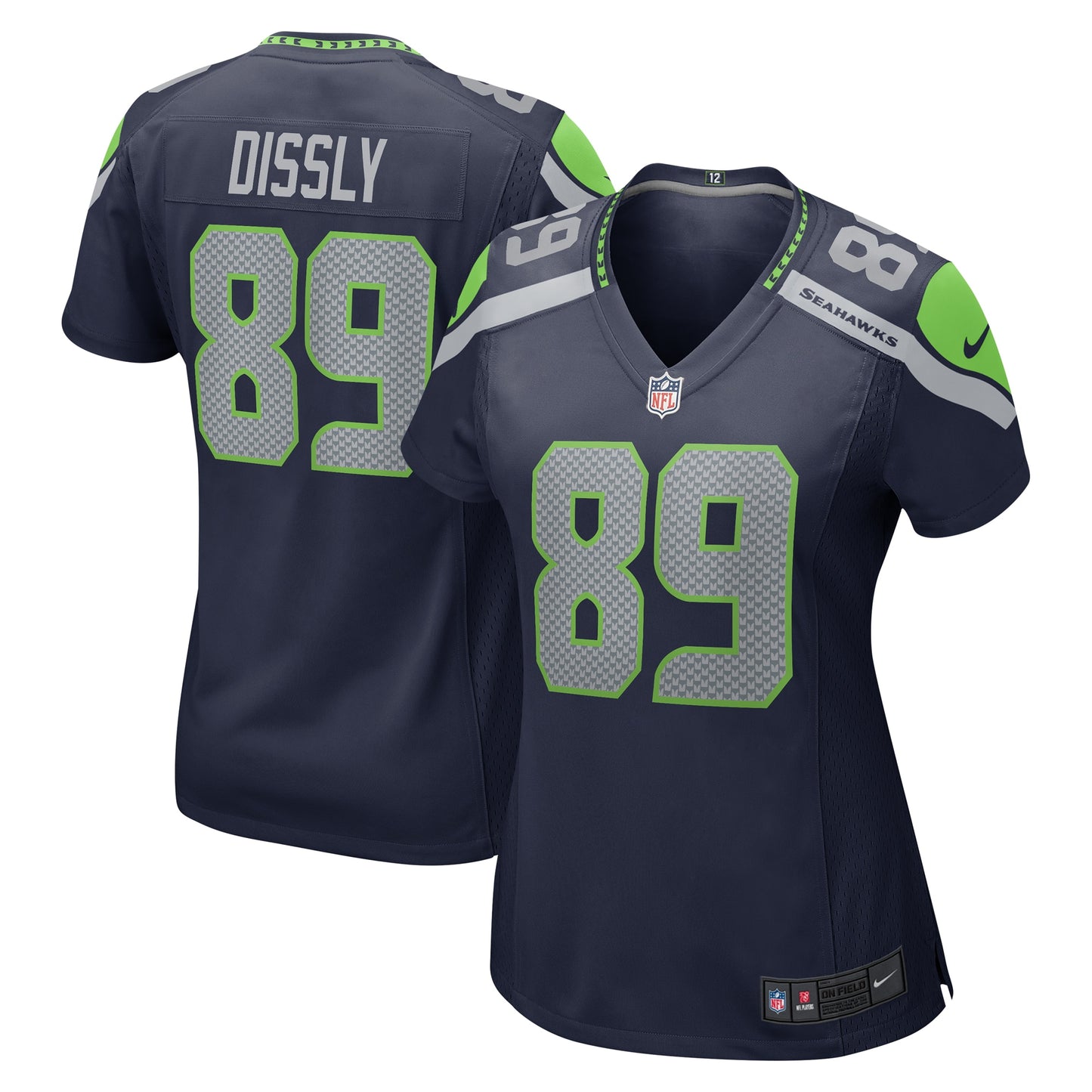Will Dissly Seattle Seahawks Nike Women's Game Jersey - College Navy