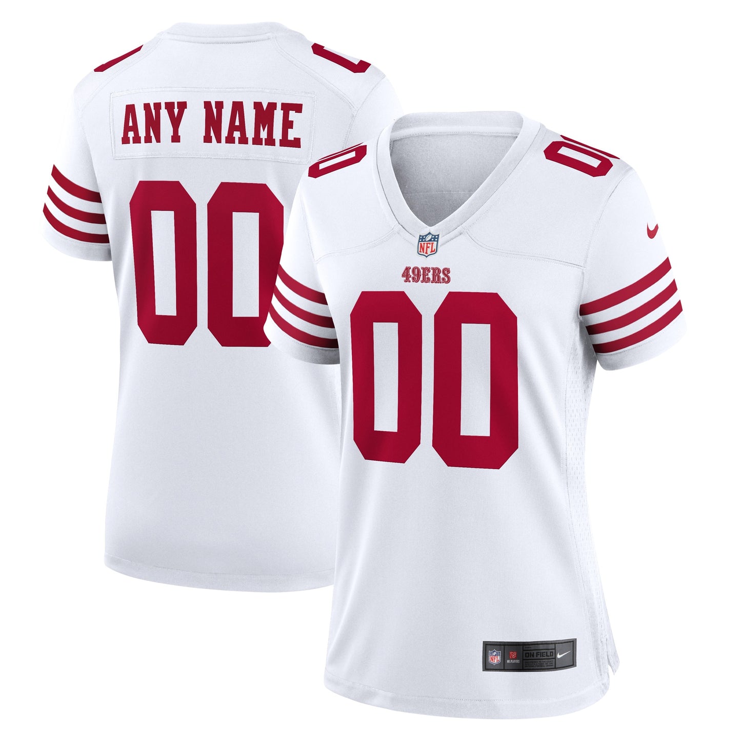 San Francisco 49ers Nike Women's Game Custom Jersey - White